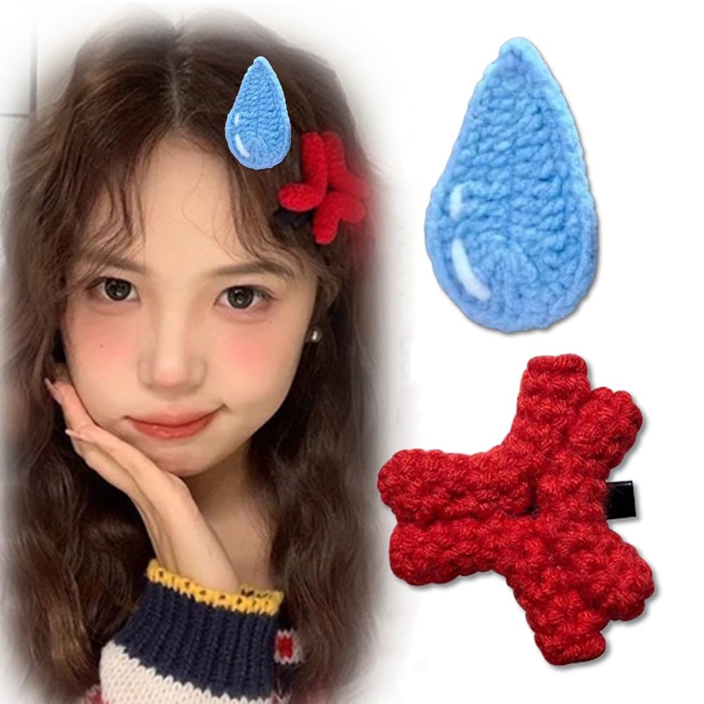 Amazon | 怒りヘアピン 水滴無言ヘアピン 1/2/3本入 可愛い おしゃれ